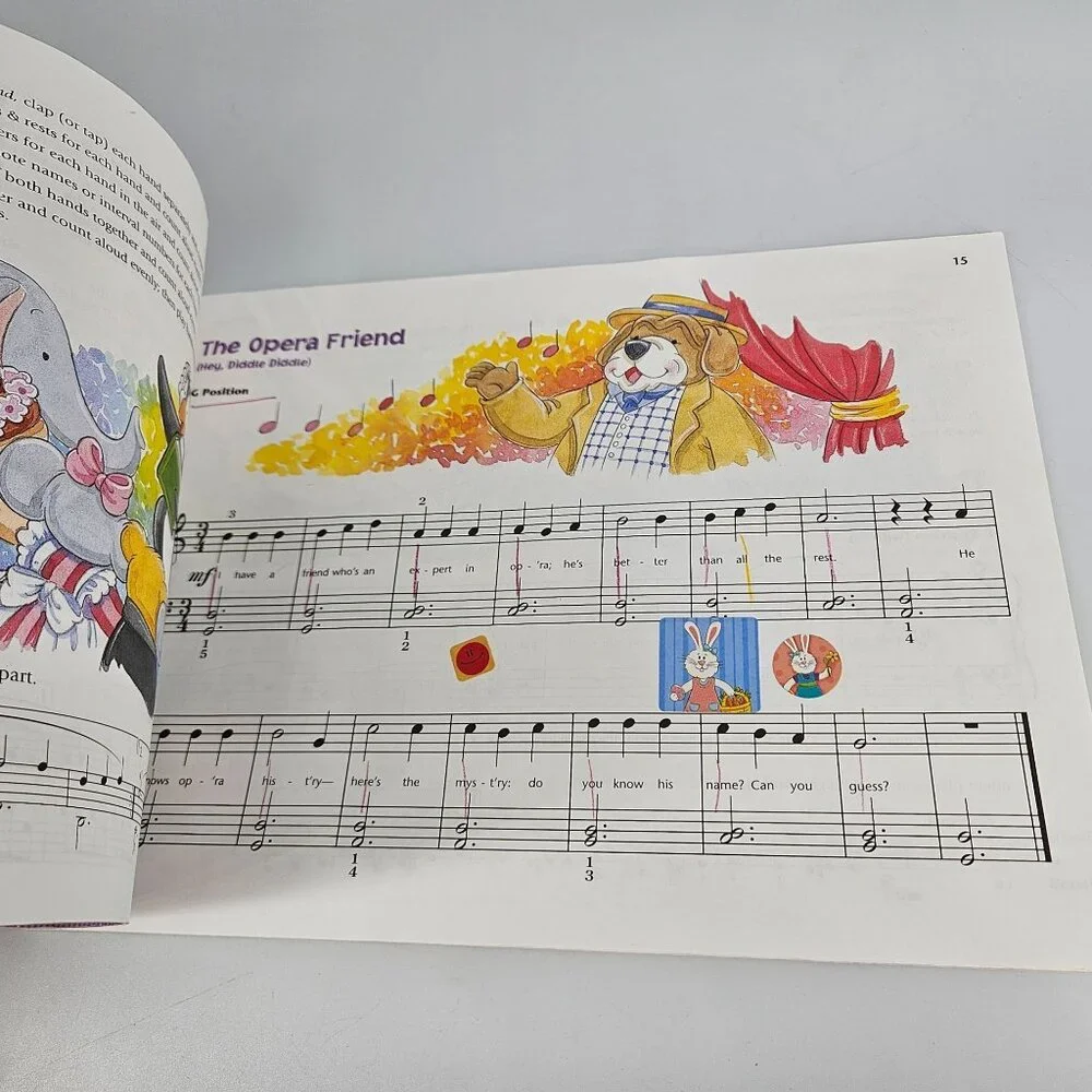Alfred Music for Little Mozart Piano Learning Prep Level 4 Lesson Recital Lot 2